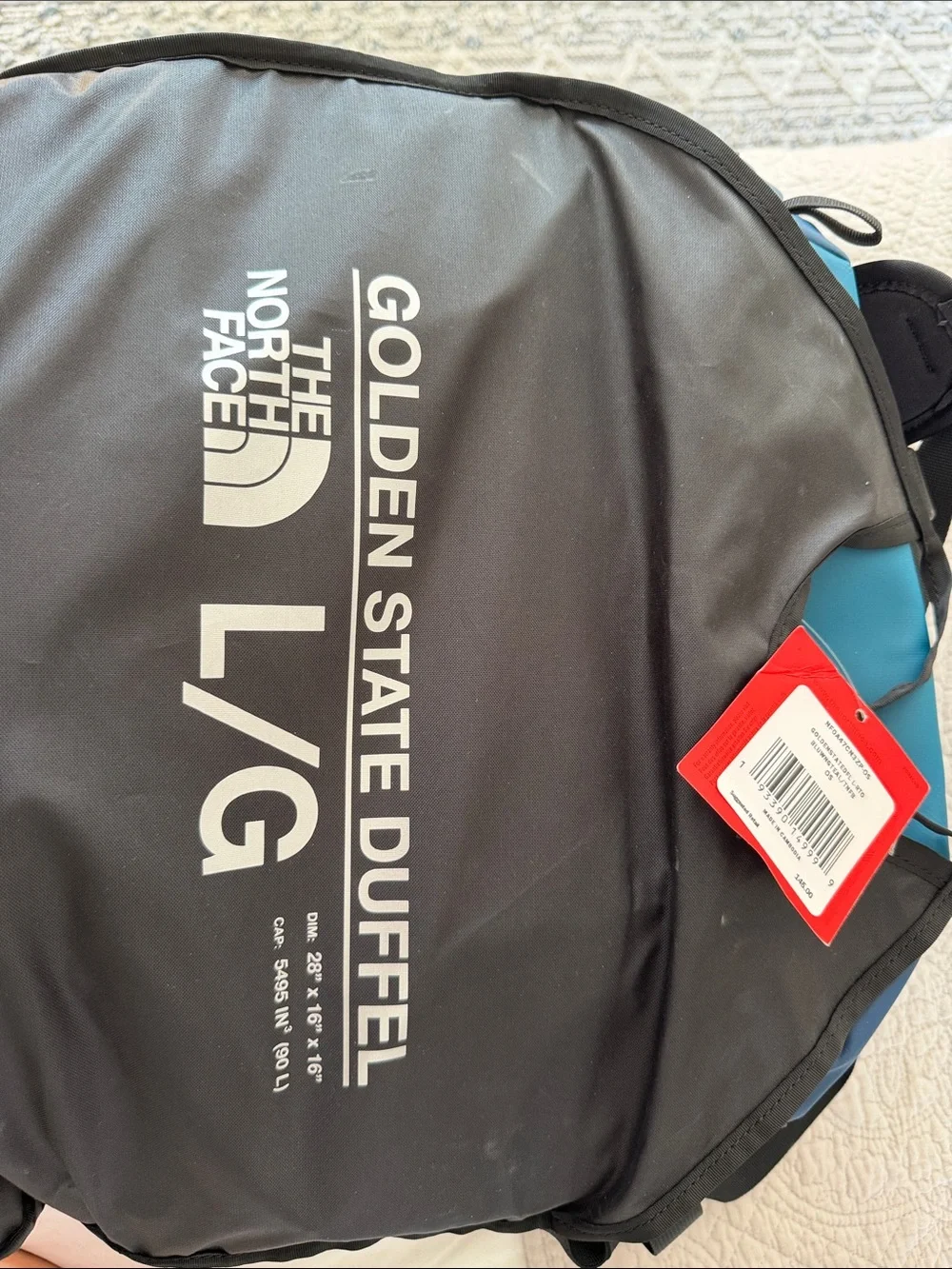 The North Face Golden State Duffel - Black with Blue Accents